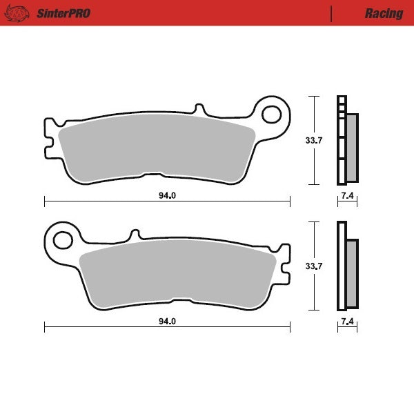 BRAKE PADS FRONT MOTO MASTER PRO SINTERED YAMAHA WR YZ