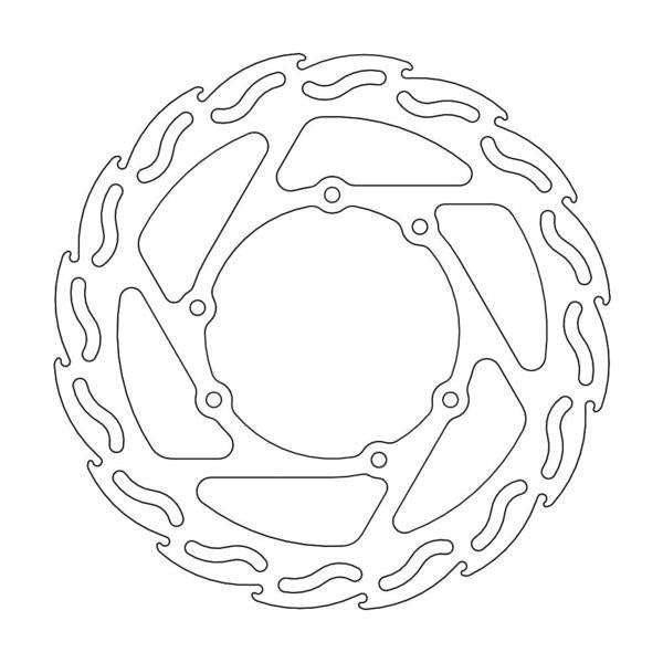 BRAKE DISC FRONT MOTO MASTER FLAME 240MM HONDA CR125R CR250R CR500R CRF250R CRF250X CRF450R CRF450X