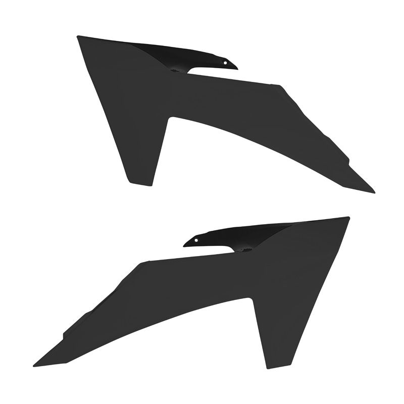 RADIATOR SHROUDS RTECH BLACK KTM EXC SX EXCF SXF XC XCF XCW XCFW