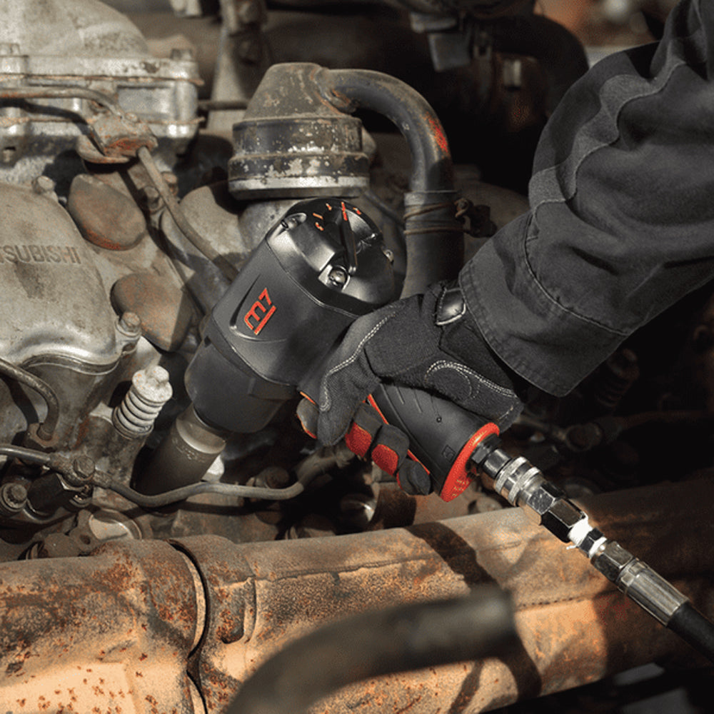M7 AIR IMPACT WRENCH 3/4" DRIVE TWIN HAMMER QUIET 1400FT