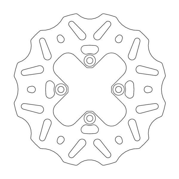 BRAKE DISC REAR MOTO MASTER NITRO 160MM GAS GAS MC65 21-22 HUSQVARNA TC65 17-22 KTM 65SX 00-22