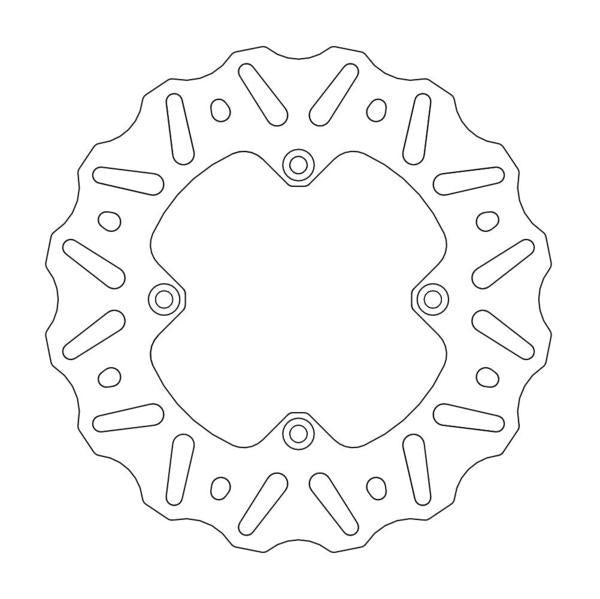 BRAKE DISC REAR MOTO MASTER NITRO 190MM YAMAHA YZ65 18-ON YZ80 93-01 YZ85 02-ON