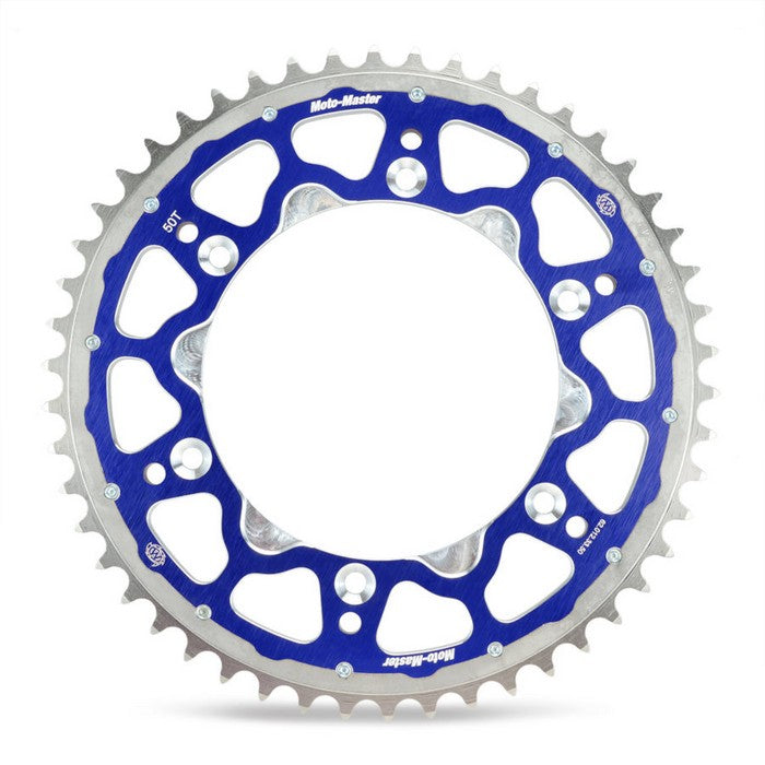 SPROCKET REAR MOTO MASTER FUSION DUAL RING 48T BLUE YAMAHA TTR WR YZ