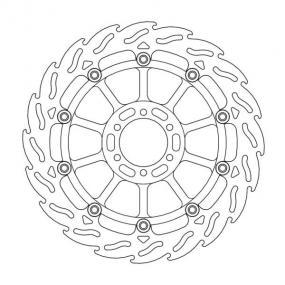 BRAKE DISC FRONT LEFT MOTO MASTER FLAME 320MM APRILIA BENELLI DUCATI KTM MOTO GUZZI YAMAHA