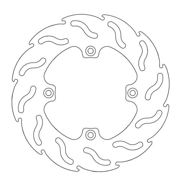 BRAKE DISC REAR MOTO MASTER FLAME 190MM YAMAHA YZ65 18-ON YZ80 93-01 YZ85 02-ON