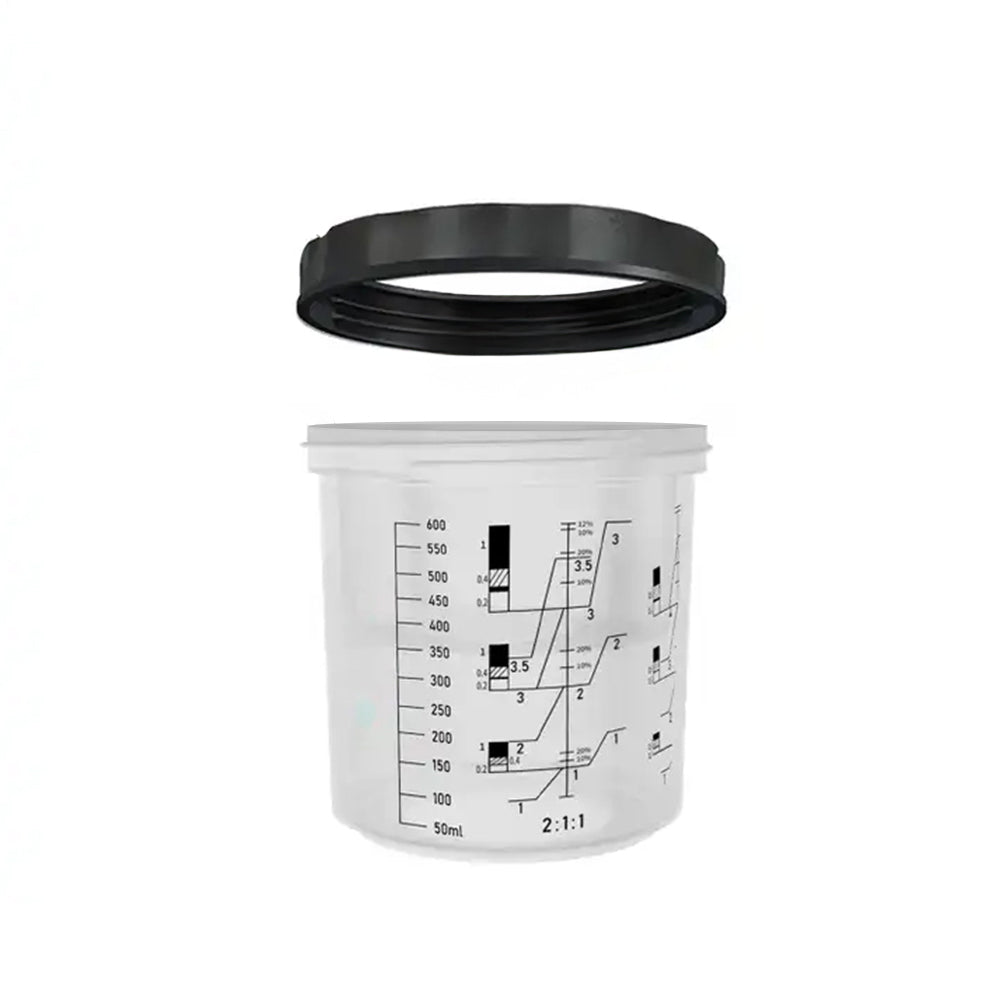 HANSPRAY SPEEDY PAINT SYSTEM 600ML REPLACEMENT HARD OUTER CUP & COLLAR SINGLE UNIT