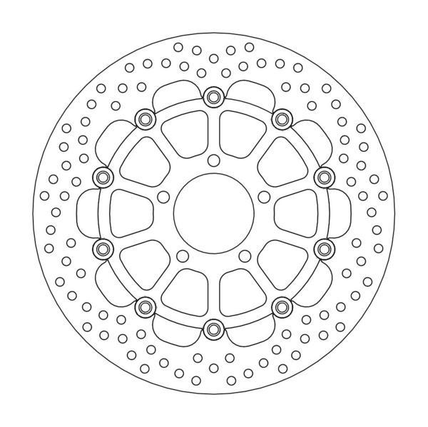 BRAKE DISC FRONT MOTO MASTER HALO FLOATING KAWASAKI SUZUKI 310MM