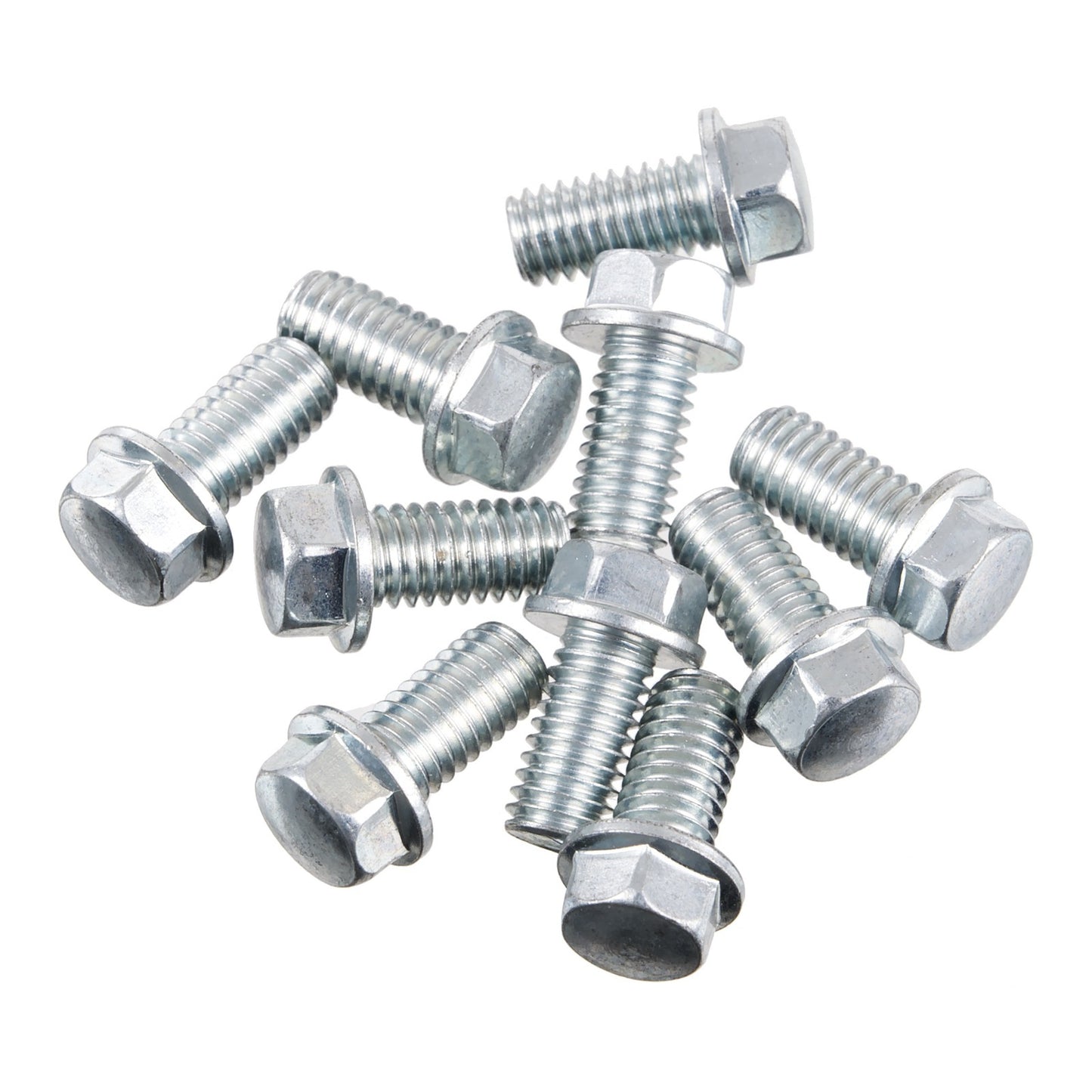 Bolt 8mm M6x12mm Hex Flange Bolt (Packet of 10)