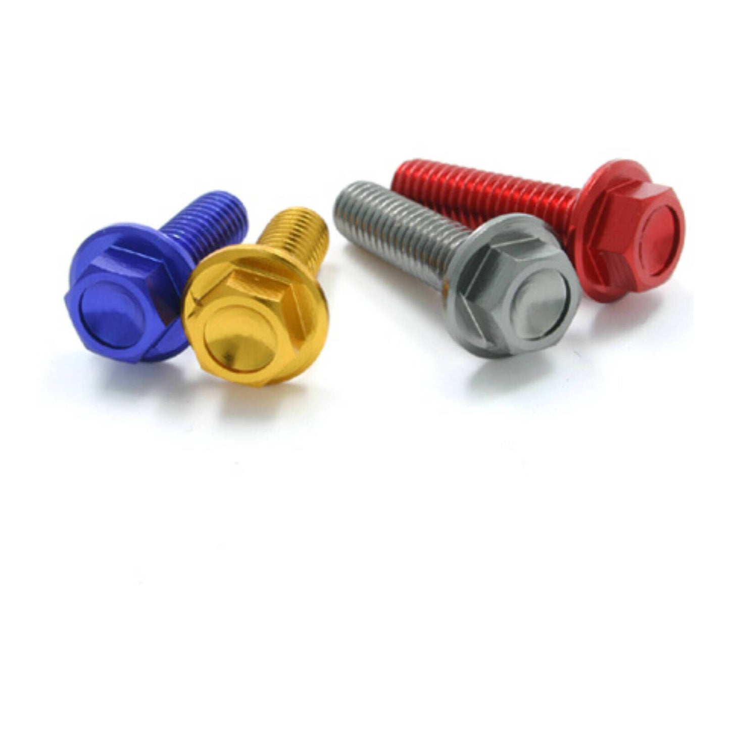 DRC Aluminum M6 Flange Bolts 30mm - Gold 4pcs