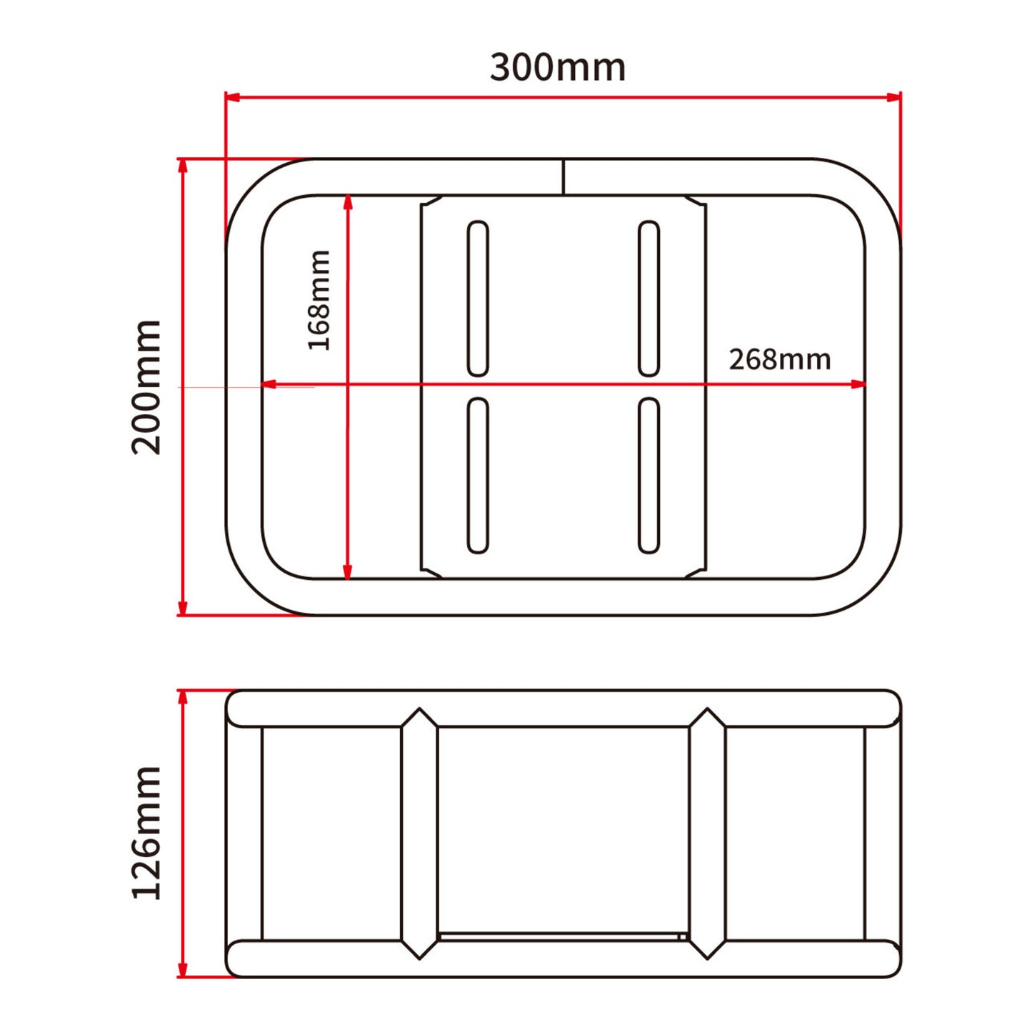 DRC Carrier Box Aluminium 300.200.126