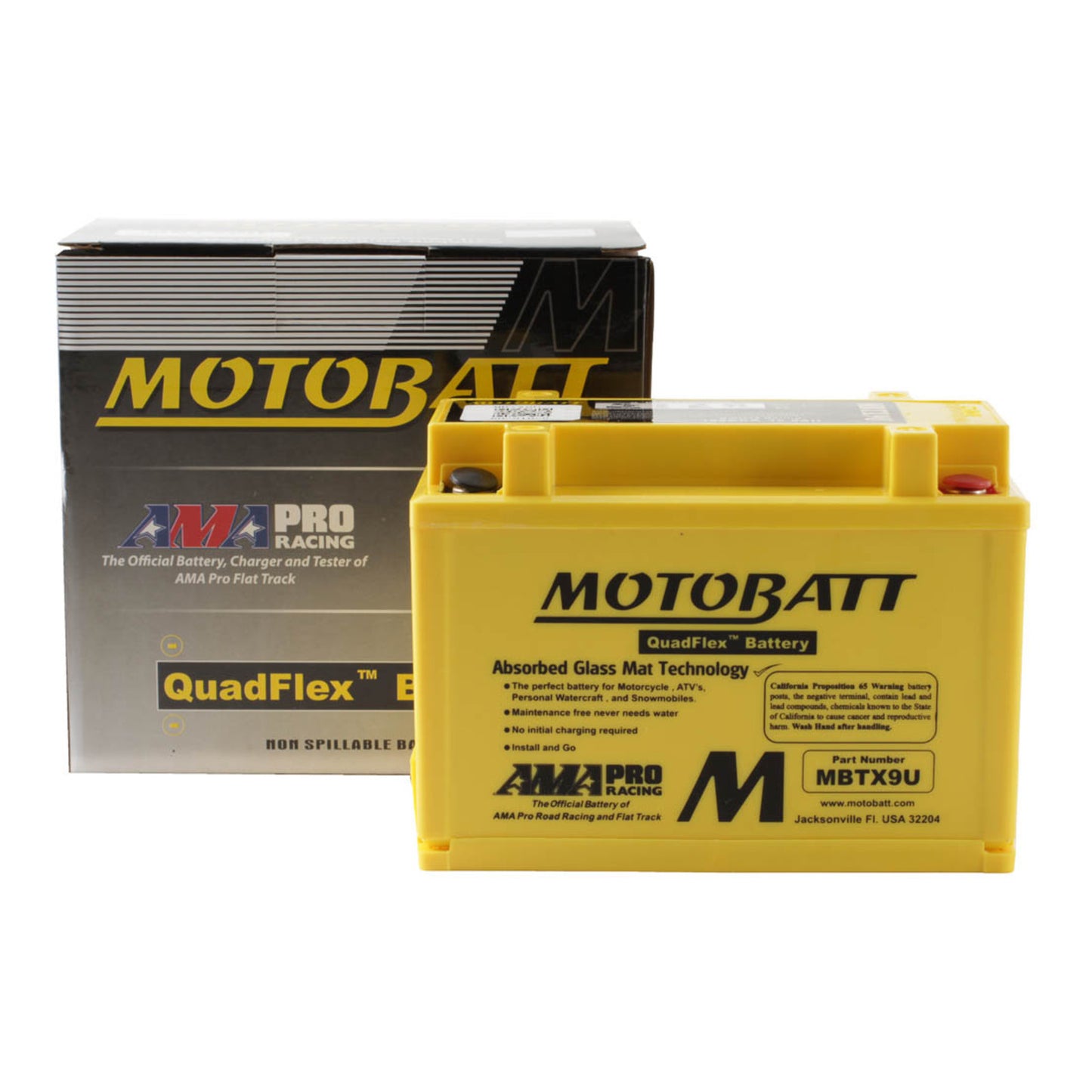 Motobatt Battery Quadflex AGM - MBTX9U
