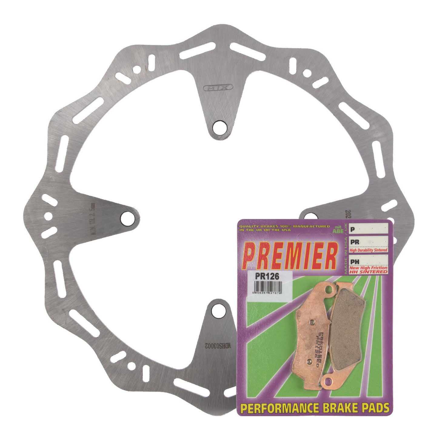 MTX Hornet Disk & Premier Pad Front Kit - Kawasaki