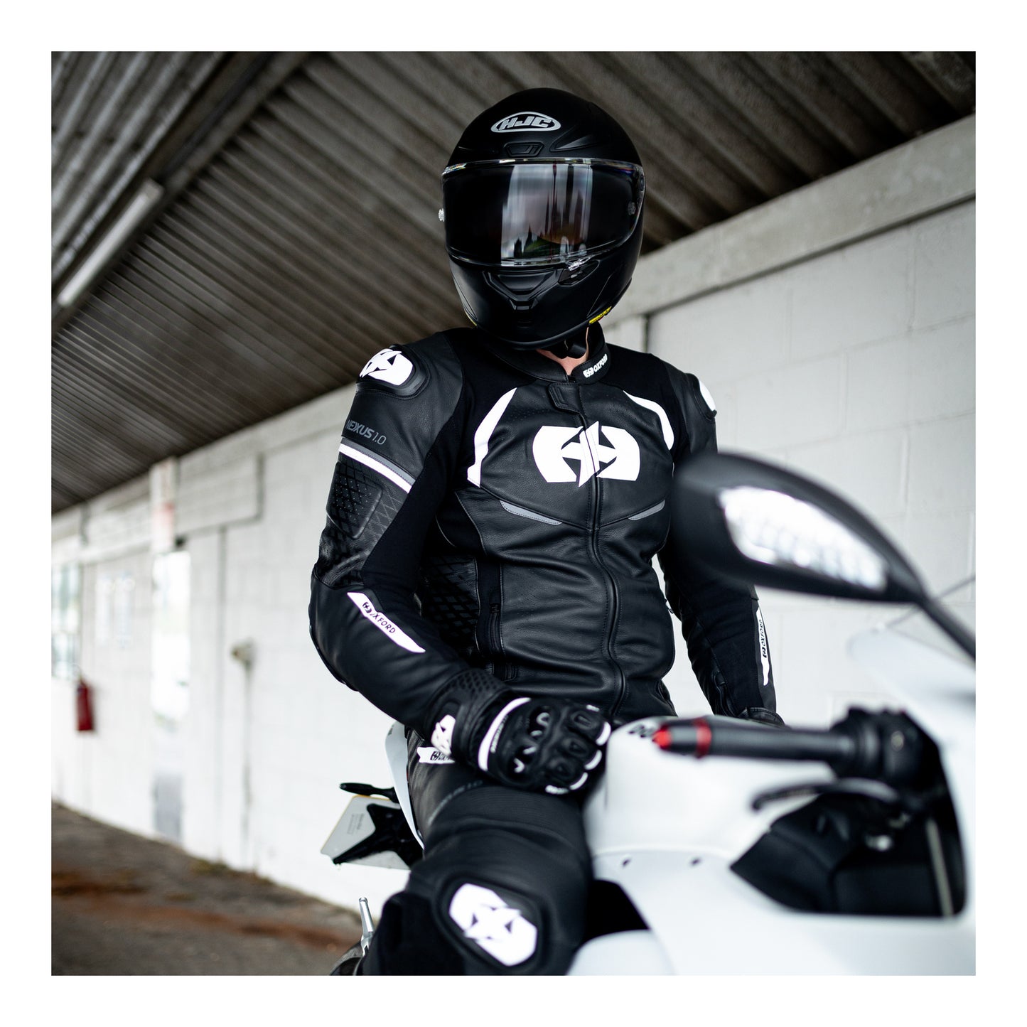 Oxford Nexus 1.0 Leather Men's Jacket - Stealth Black