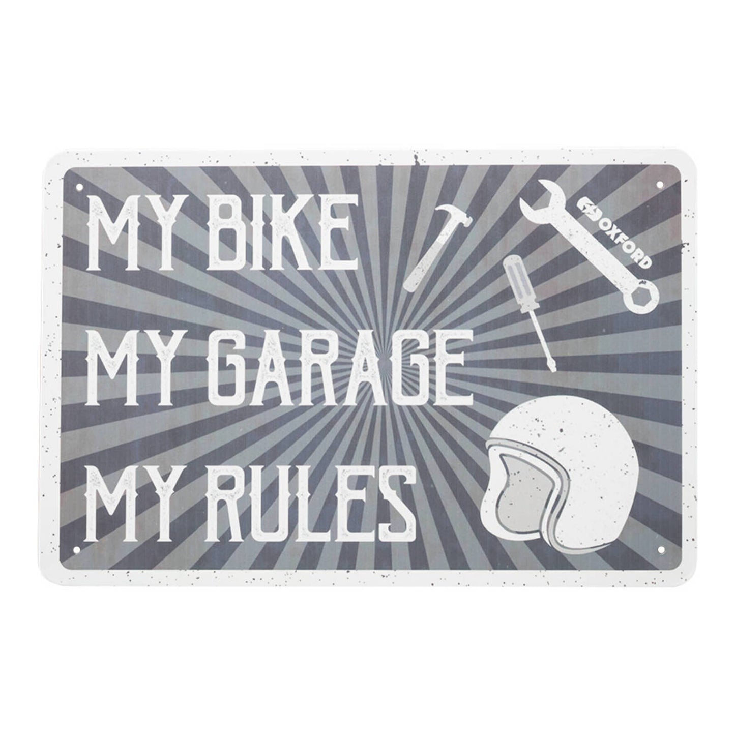 Oxford Garage Metal Sign: My Rules