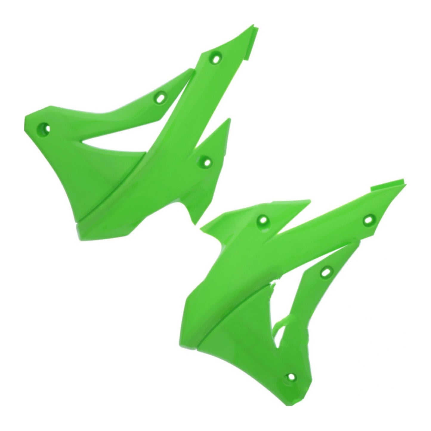 Polisport Radiator Scoops Kawasaki KX85/100/112 '14- Green / Green