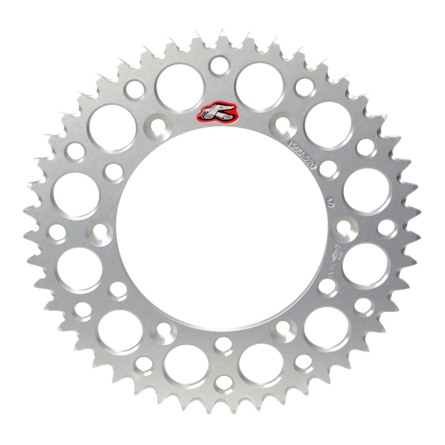 Renthal Sprocket Rear Silver 50T Alloy 7075 T6 Grooved Suzuki