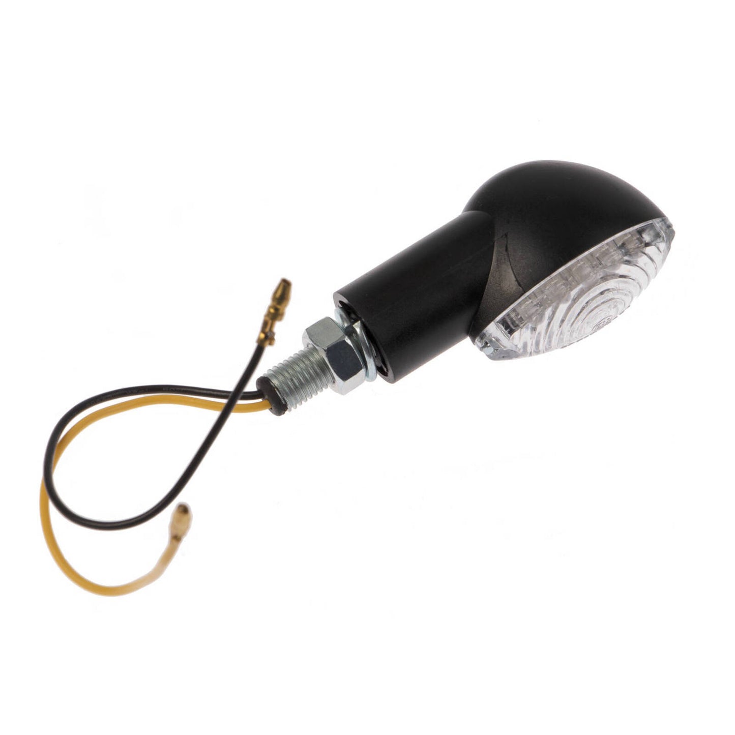 Whites LED Mini-Catseye Flasher - Black, Short Stem