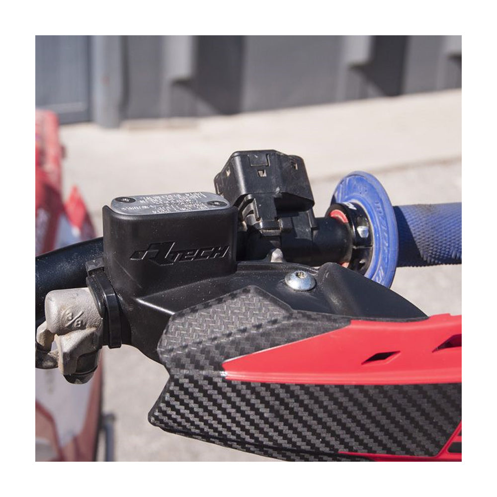 BRAKE CLUTCH RESERVOIR PROTECTOR RTECH HONDA CRF450R 21-ON KAWASAKI KX250 KX250X KX450F KX450X 19-ON