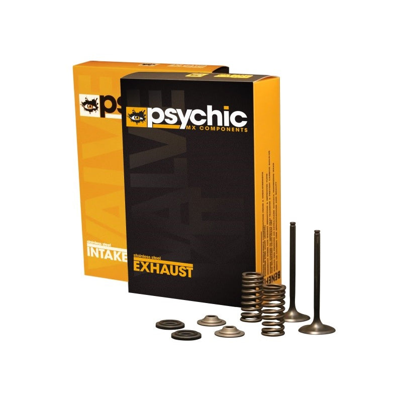 INLET VALVE KIT PSYCHIC MX INCLUDES 2 VALVES, 2 SPRINGS, RETAINERS & SEATS HONDA CRF450R 02-08
