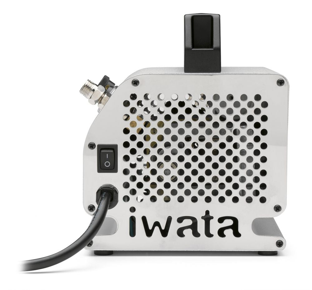 IWATA AIRBRUSH COMPRESSOR SILVER JET + FILTER