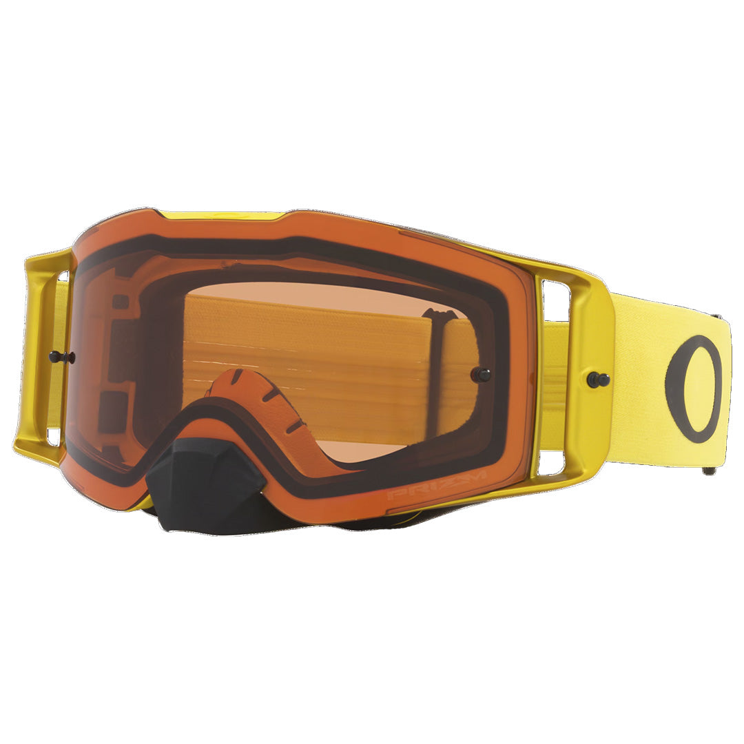 Front Line MX Goggle Moto Yellow w PRIZM Bronze Oa