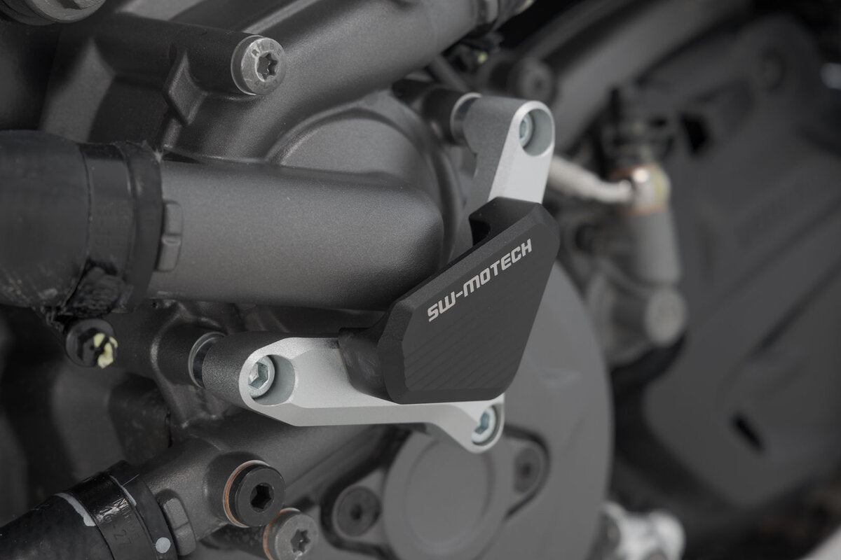 SW MOTECH WATER PUMP PROTECTION SILVER/BLACK DUCATI X DIAVEL HYPERMOTARD MONSTER MULTISTRADA