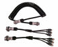 MONGOOSE CAMERA TRAILER CABLE SET 3 X MALE / 3 X FEMALE 4 PIN COMMERCIAL