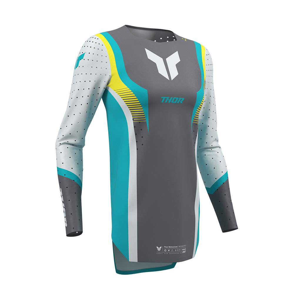 THOR JERSEY WOMEN SPORTMODE VELOCITY GRY/AQUA