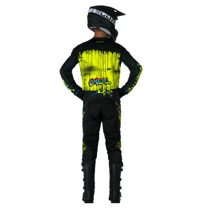 O'Neal Youth ELEMENT Rancid Pant - Black/Neon