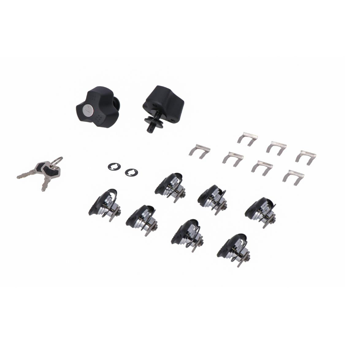 ANTI THEFT PROTECTION FOR SW MOTECH PRO SIDE CARRIER QUICK LOCK FUNCTION 9 MATCHING LOCKS 2 KEYS