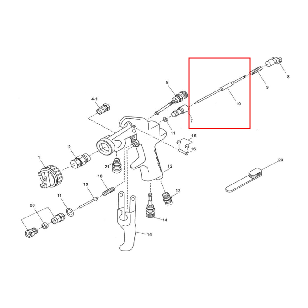 IWATA FLUID NEEDLE 2.5MM  N77