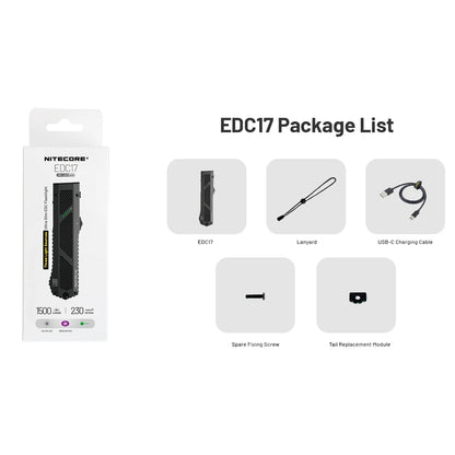 NITECORE EDC17 1500 LUMEN EDC FLASHLIGHT