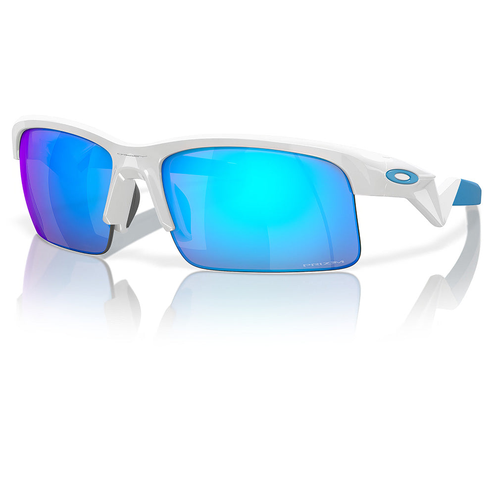 0OJ9013-0262 Oakley Capacitor Sunglasses, Polished White Frame with PRIZM Sapphire Lens