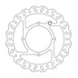 BRAKE DISC FRONT MOTO MASTER NITRO 240MM GAS GAS MC85 HUSQVARNA TC85 KTM 85SX E-SX E