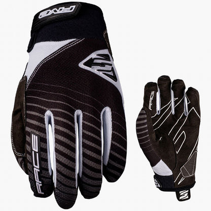 FIVE BMX RACE GLOVES - Black White