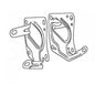 RADIO BRACKETS TOYOTA OPA ACT10 ZCT# 04/2000 ON SIDE BKTS