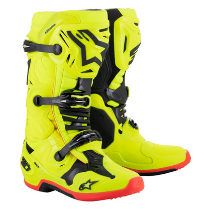Alpinestars Tech-10 MX Boots Yellow Fluoro