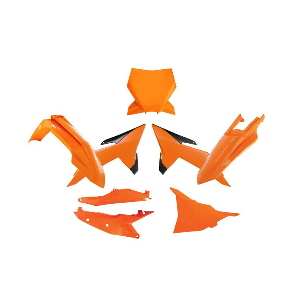 PLASTICS KIT RTECH 6 PIECE ORANGE BLACK KTM SX SXF