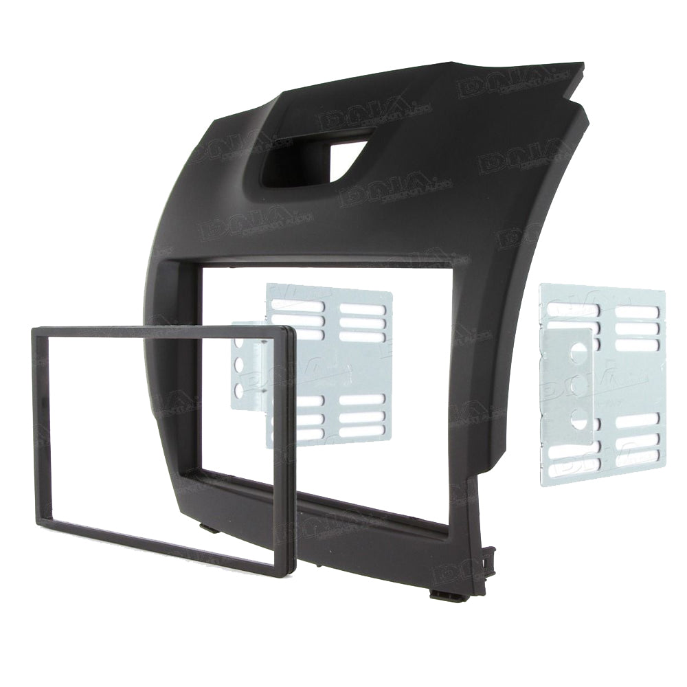 FITTING KIT ISUZU D-MAX / HOLDEN COLORADO 2012 - 2020 DOUBLE BIN (BLACK)