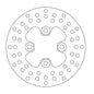 BRAKE DISC FRONT MOTO MASTER ROUND 161MM YAMAHA