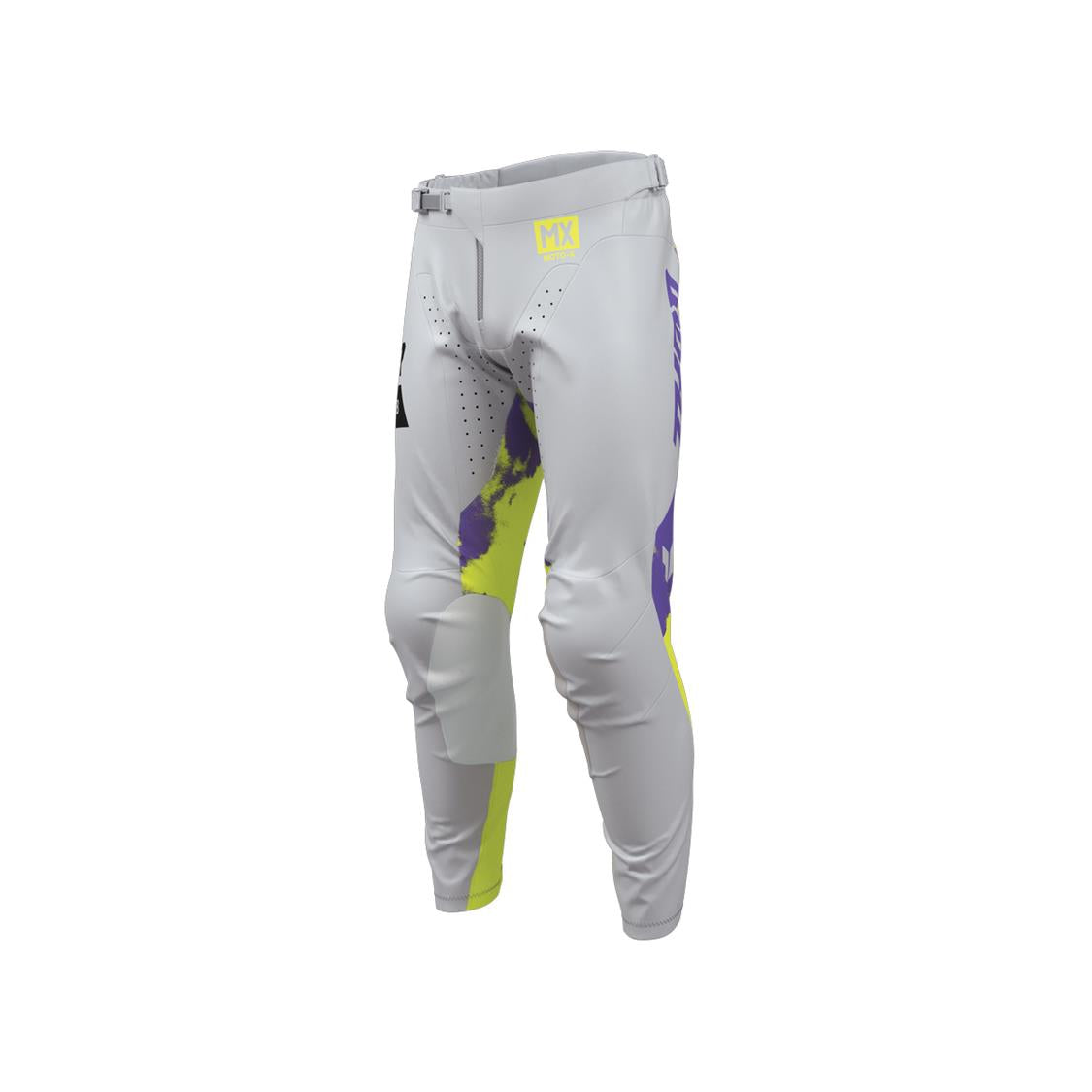THOR MX PANT YOUTH LAUNCHMOD BLEACH GRAY/ACID