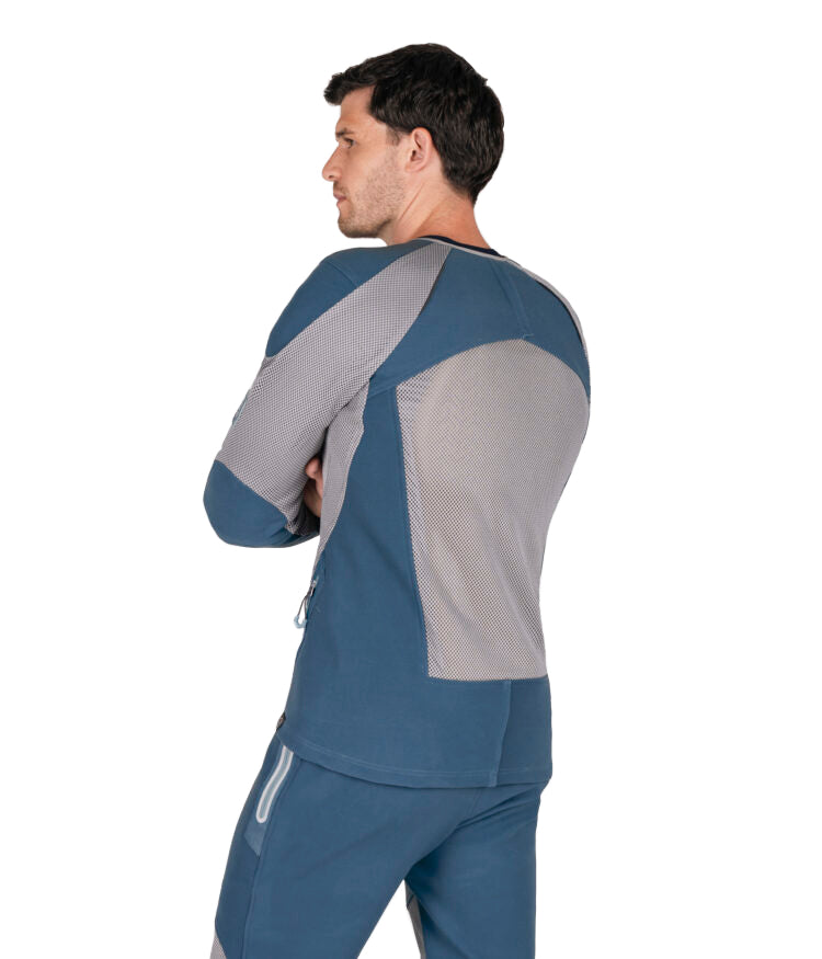 KNOX Urbane Pro Move Men's Armoured Shirt - Petrol Blue