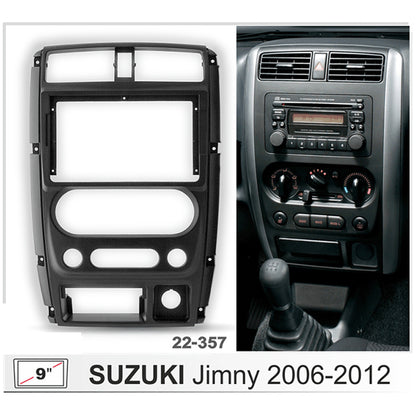 FITTING KIT 9" DASH SUZUKI JIMNY 2004 - 2018 (BLACK)