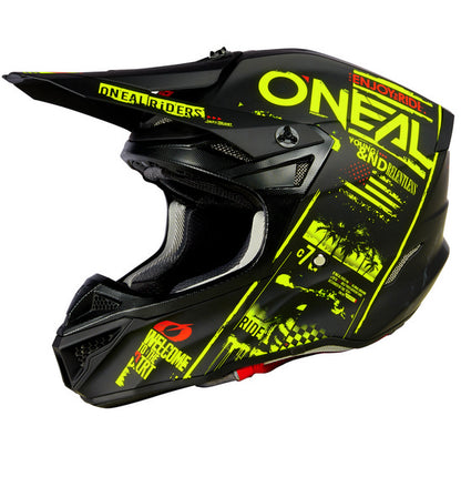 O'Neal 5SRS ATTACK Helmet - Black/Neon