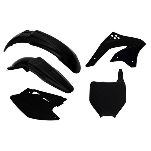 PLASTICS KIT RTECH 5 PIECE BLACK KAWASAKI KX450F 06-08
