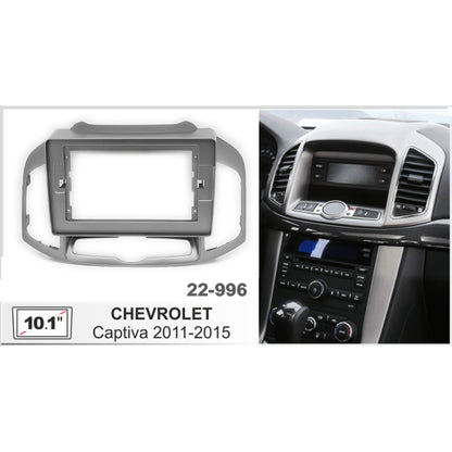FITTING KIT 10.1" DASH CHEVROLET / HOLDEN CAPTIVA 7 - 2011 - 2015 (SILVER)