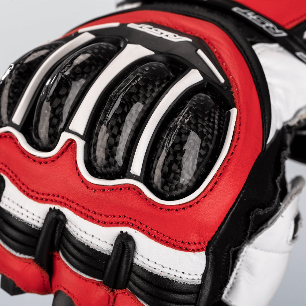 RST TRACTECH EVO 4 CE LEATHER GLOVE [RED] 5