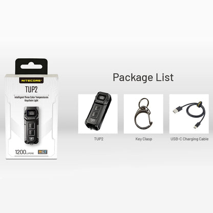 NITECORE TUP 1200 LUMEN RECHARGEABLE EDC FLASHLIGHT BLACK