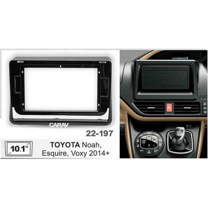 FITTING KIT 10.1" DASH TOYOTA NOAH , ESQUIRE , VOXY 2014 - 2021 (BLACK)