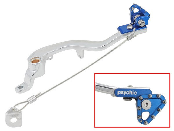 REAR BRAKE PEDAL PSYCHIC, YAMAHA WR250R 08-20 WR250X 08-11 BLUE TIP